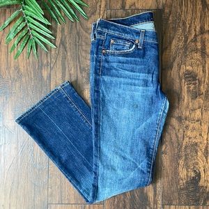 Jeans 7 For All Mankind Boot Cut Femme - Taille 26x32 - Mélange Coton - Occasion TB